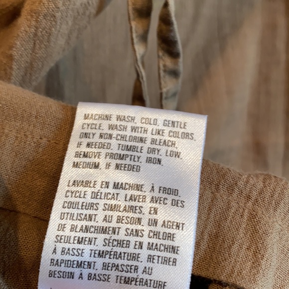 Vintage Columbia button down blouse scoop neck L - Picture 9 of 12